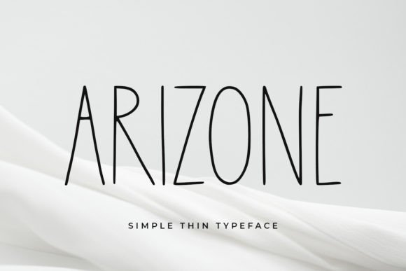 Arizone: A Thin Calligraphy Font for Branding and Creativity