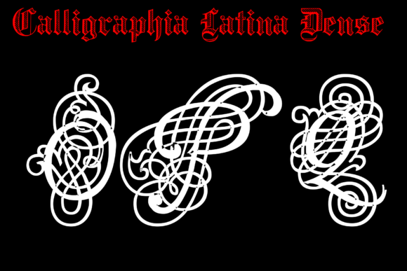 Calligraphia Latina Dense: A Timeless Typeface for Modern Branding
