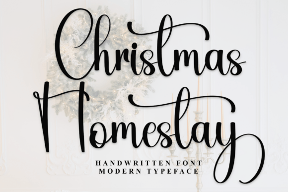 Christmas Homestay: A Timeless Script Font for Editorial Design
