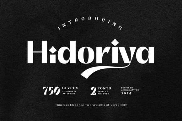 Hidoriya: The Font That Elevates Your Digital Brand