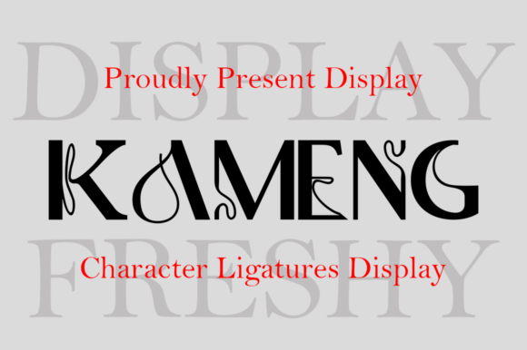 Kameng: A Modern Serif Font for Digital Design