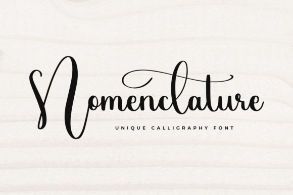 Nomenclature: A Script Font for Editorial Elegance