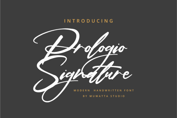 Prologie Signature: A Script Font for Editorial Elegance