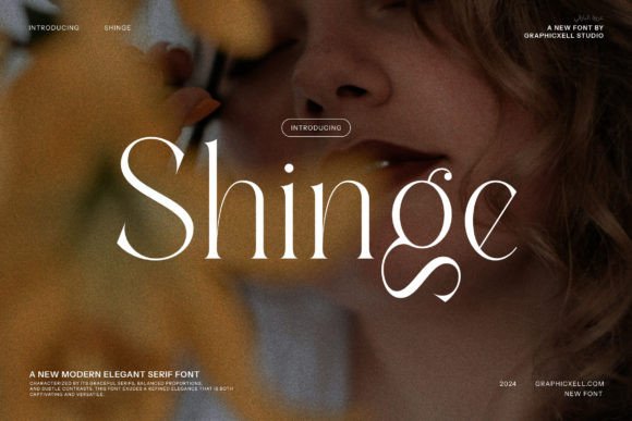 Shinge: A Modern Serif Font for Digital Design