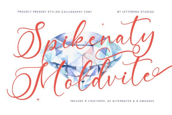 Spikenaty Moldvite: A Script Font for Editorial Elegance