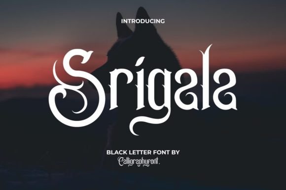 Srigala: A Font That Speaks in Gothic Grace