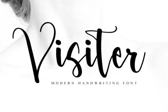 Visiter: A Modern Calligraphic Font for Branding and Design